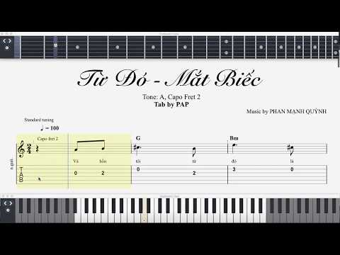 [Guitar Tab Sheet] - Từ Đó - Mắt Biếc OST | Phan Mạnh Quỳnh