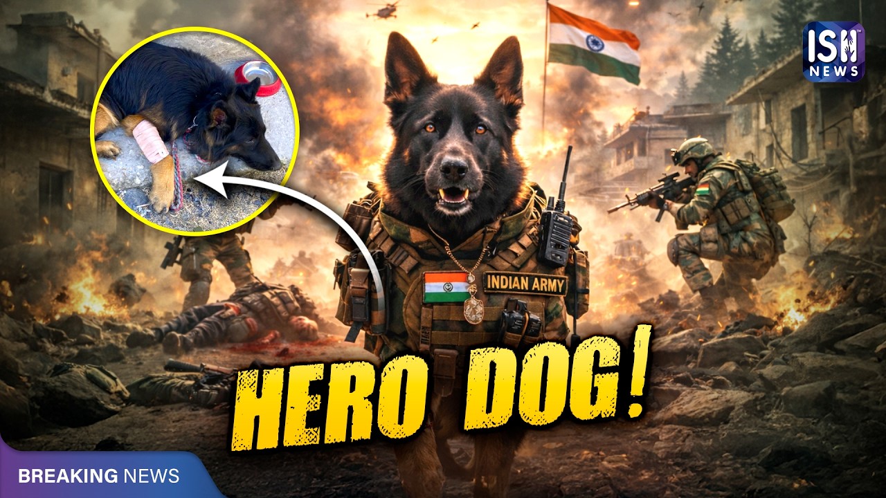 Sniffer Dog Tyson Helps Security Forces Eliminate 3 Terrorists After Being Shot | ISH News