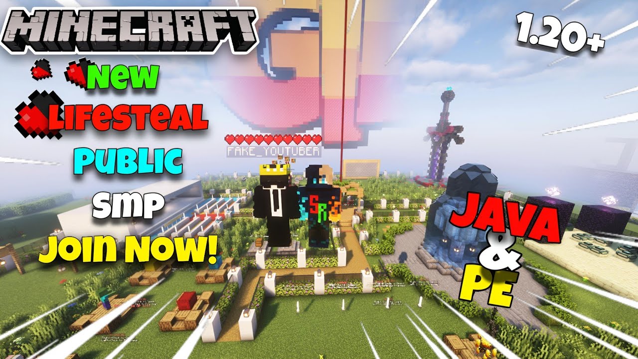 Best Lifesteal Public SMP For java and Bedrock 😘 || 1.20+ Minecraft SMP ...