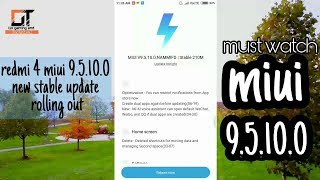 redmi 4 miui 9.5.10.0 new stable update rolling out