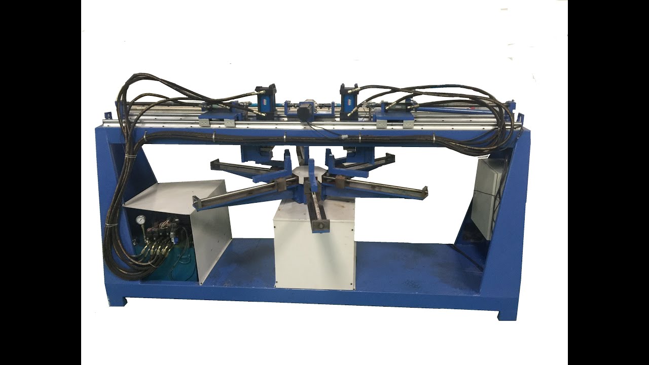 Auto round flange holespunching machine YouTube