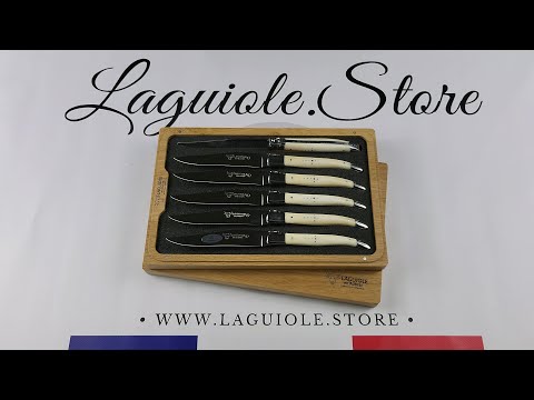 Forge de Laguiole Cattle Bone Handle Steak Knives