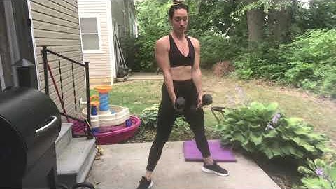 Sumo Squat with Curl