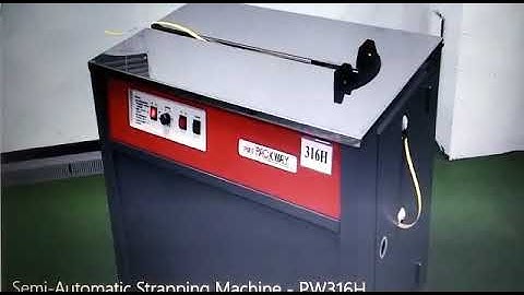 semiautomatic strapping machine make bye Packway Taiwan