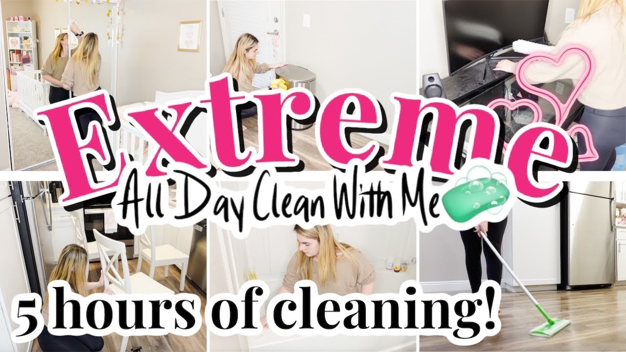 EXTREME ALL DAY CLEAN WITH ME | DEEP CLEANING MOTIVATION 2022 - YouTube