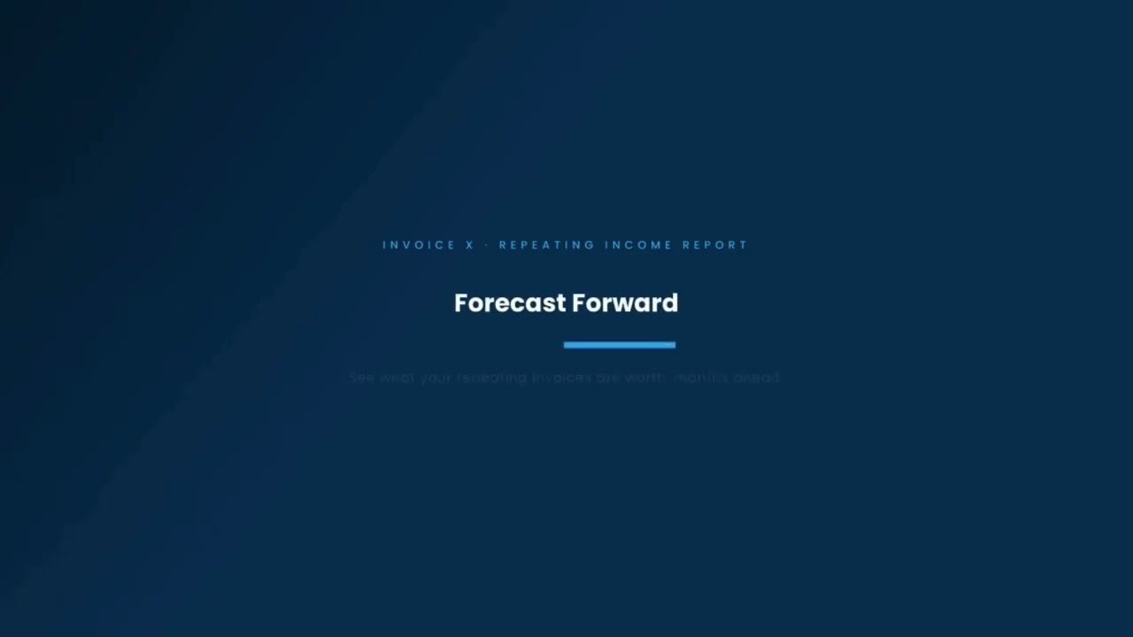 Repeating Invoice Income: Forecast Your Revenue Months Ahead | Invoice X