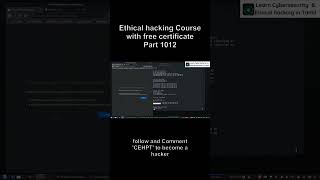 Ethical Hacking &amp; Cyber Security Course in Tamil @karthi_the_hacker | Part 1012