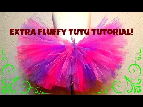 HOW TO MAKE A NO SEW TUTU - Extra fluffy!!