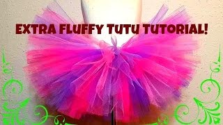 HOW TO MAKE A NO SEW TUTU - Extra fluffy!!