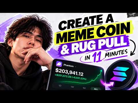 HOW I RUG PULL A MEME COIN IN 11 MINUTES (+$203,941 😮)