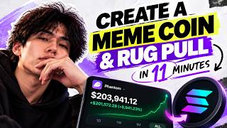 HOW I RUG PULL A MEME COIN IN 11 MINUTES (+$203,941 😮)