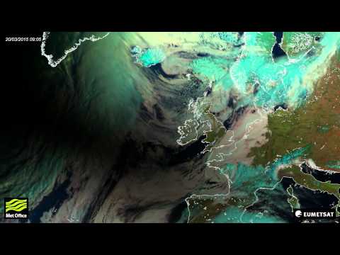 Solar eclipse from space