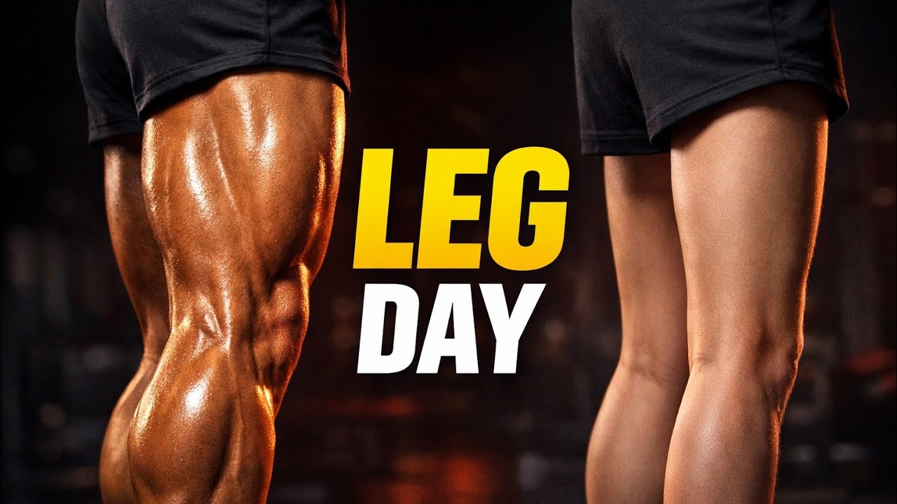 LEG DAY | Brutal Quad & Hamstring Workout - YouTube