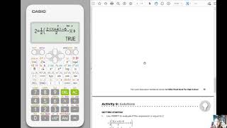 fx-115ES+2: Verify Solutions and Normal Curve Probability (Mini-math Lesson  w/Karen Greenhaus)