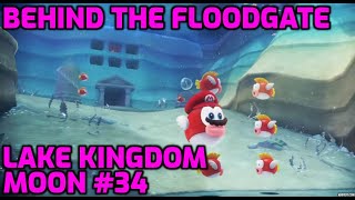 Super Mario Odyssey - Lake Kingdom Moon - Behind The Floodgate