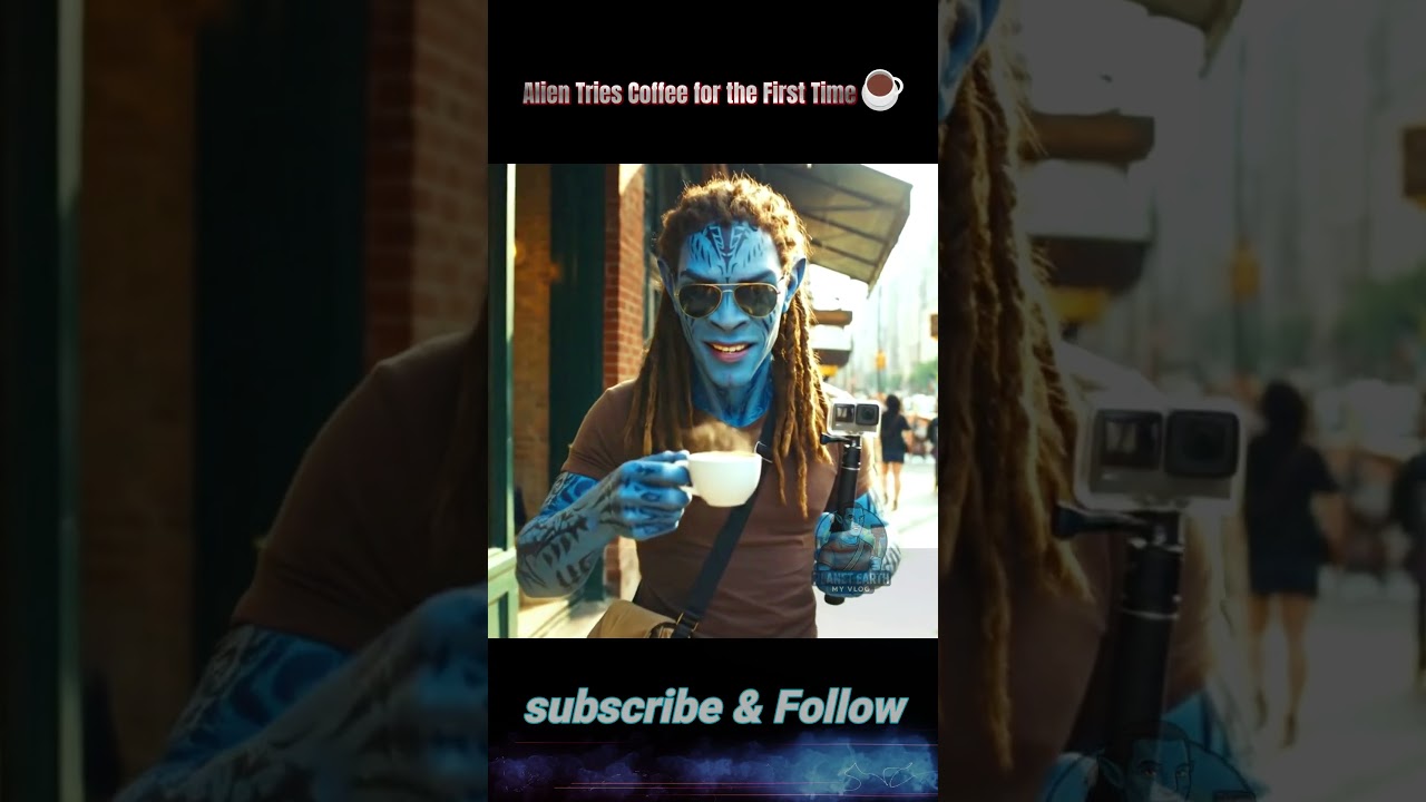 Alien Tries Coffee for the First Time ☕ | Zey’lon’s Earth Adventure 