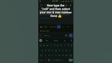 How to use Koya bot slash for /roll Command in Discord Mobile #roduz #discord #how #koyabot #slash