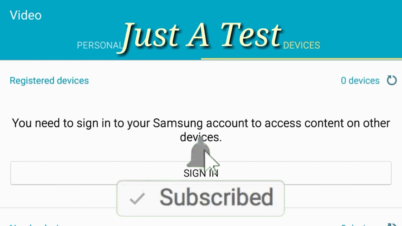 Just A Test - YouTube