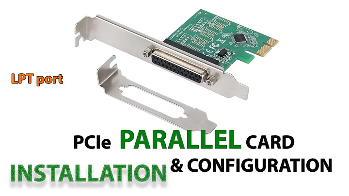 parallel port card installation