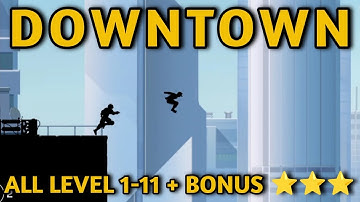 VECTOR FULL - Downtown (CLASSIC) Full Walkthrough + BONUS Round All 3 Stars
