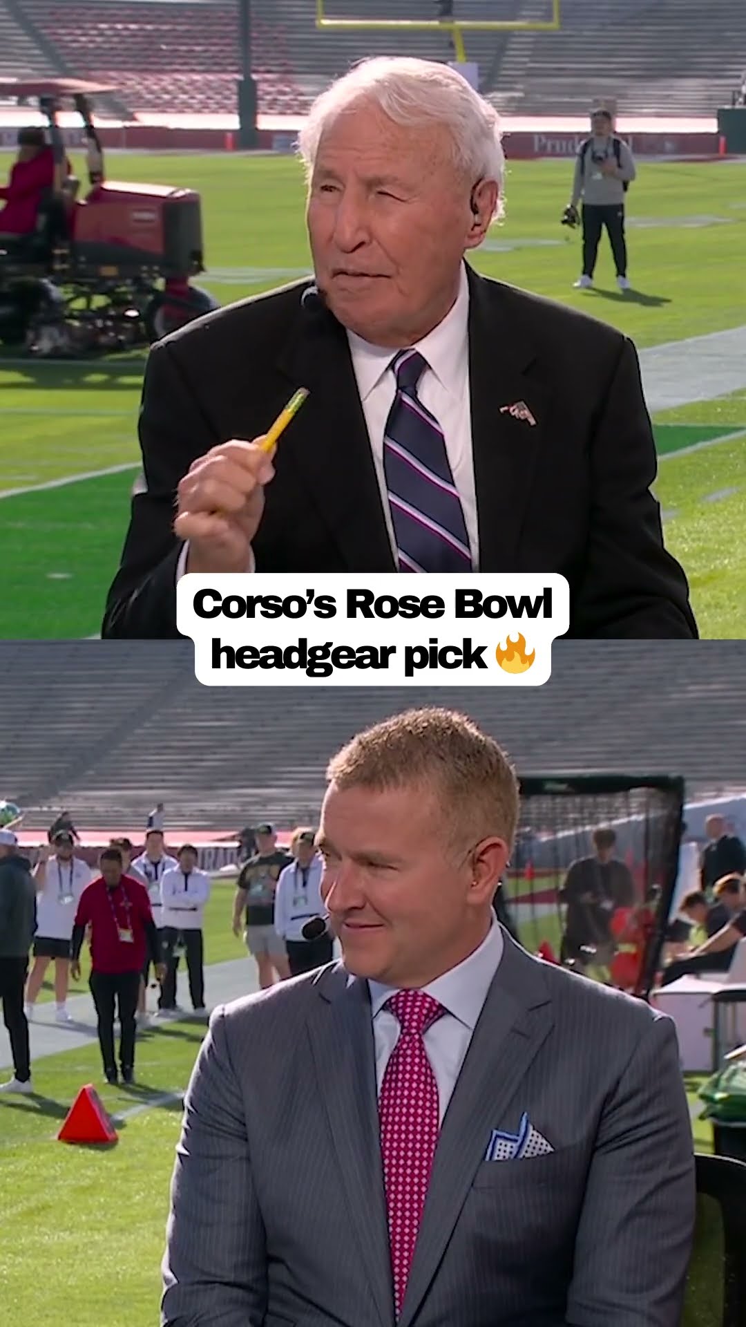 Lee Corso's Ohio State vs. Oregon Rose Bowl headgear pick ?