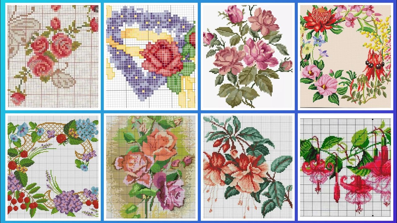 #1 Stunning & Elegant Cross stitch patterns/Charsuti Embroidery Design Ideas Hand made Embroidery