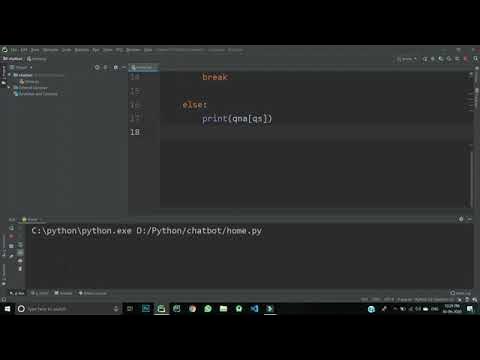 create a simple chat bot using python - YouTube