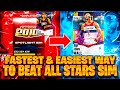 NEW QUICK THRU STS!? FASTEST AND EASIEST WAY TO BEAT EVERY ALL STAR SPOTLIGHT SIM IN NBA 2K21 MTYEAM