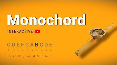 YouTube DIY Monochord - Play with your number keys (sounds like a Guzheng!😮)