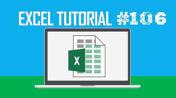 Excel Tutorial #106:  Extending Selection Up One Screen (Shift + Page Up)