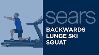 Backwards Lunge Ski Squat