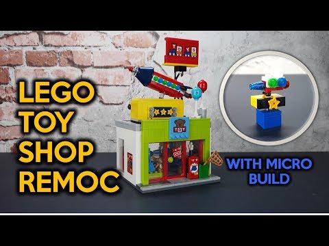 LEGO Toy Shop reMOC from Donut Shop Opening (60233) and Space Rocket Ride (40335)