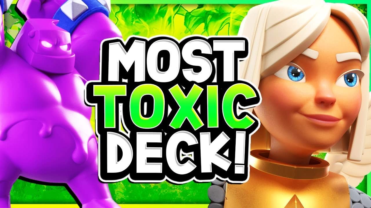 Best Elixir Golem Deck In Clash Royale Youtube