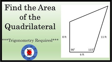 The Area of an Irregular Quadrilateral Using Trigonometry