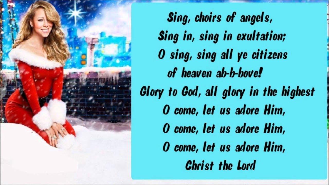 Mariah Carey - O Come All Ye Faithful / Hallelujah Chorus + Lyrics Mariah Carey - O Come All Ye Faithful / Hallelujah Chorus + Lyrics