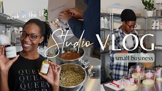 Small business studio vlog: meet my brand + how I formulate my product line | Studio Vlog 001