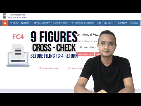 9 Figures you should check before filing FC-4 Return | FCRA | Annual Return