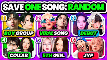 Save ONE Song: 6 Songs, RANDOM Rules Challenge 🔥 | KPOP GAME 2025