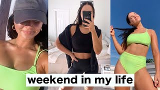 chill weekend in my life | laying out, grocery haul, flea market