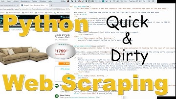 Python Web Scraping - Quick & Dirty