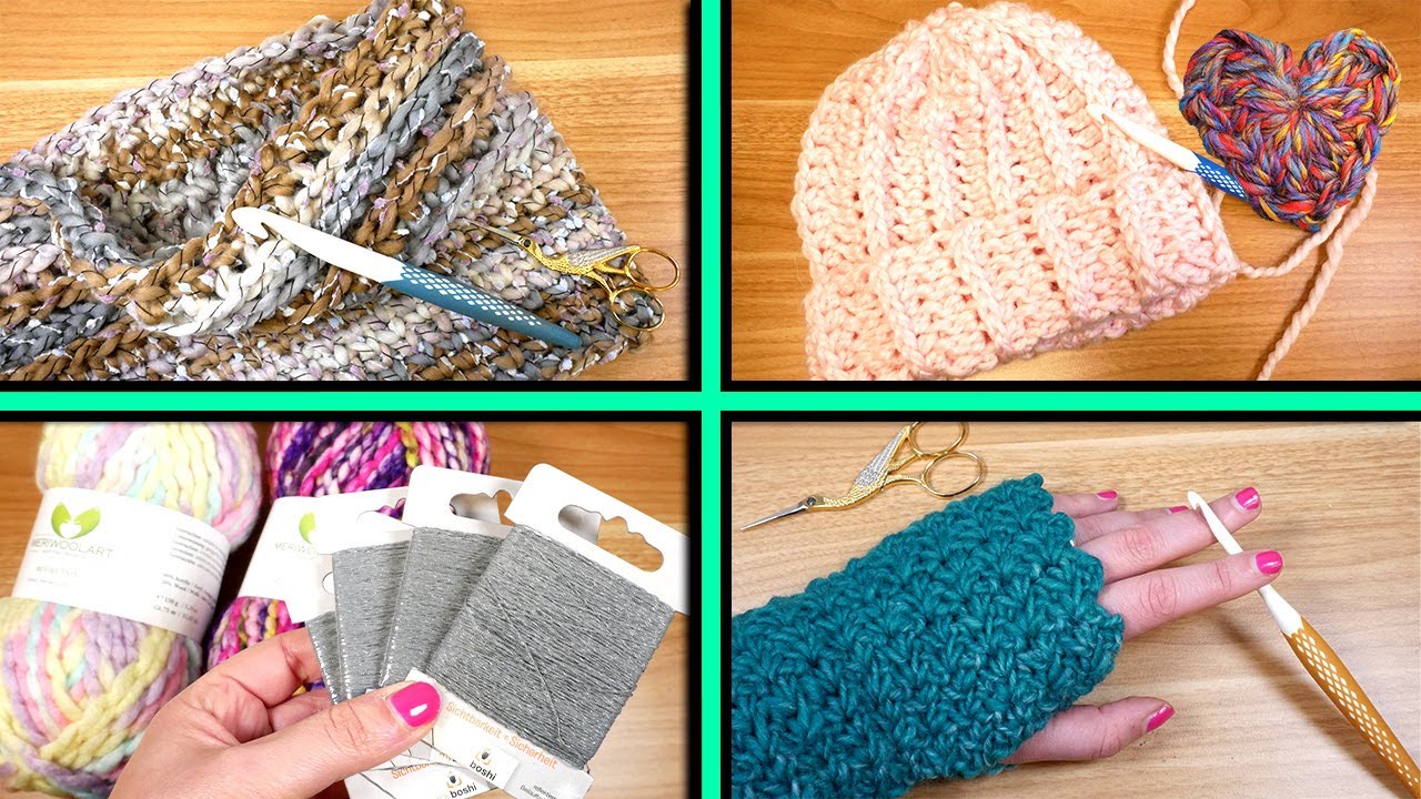 Häkeln | Winter Musthaves | Mützen, Schals & Handschuhe | Leuchtidee