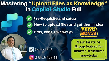 Mastering “Upload Files as Knowledge” in Copilot Studio Full
