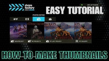 HOW TO MAKE a thumbnail Share Factory EASY tutorial