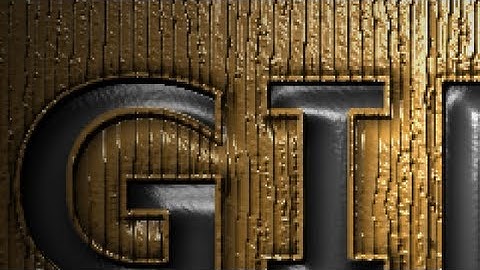 GIMP 2.8 Tutorial - Pressed Text