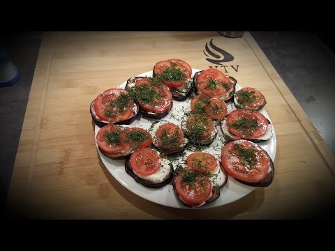 Video: Wie Man Gegrillte Auberginen Mit Tomaten Und Knoblauchsauce Macht
