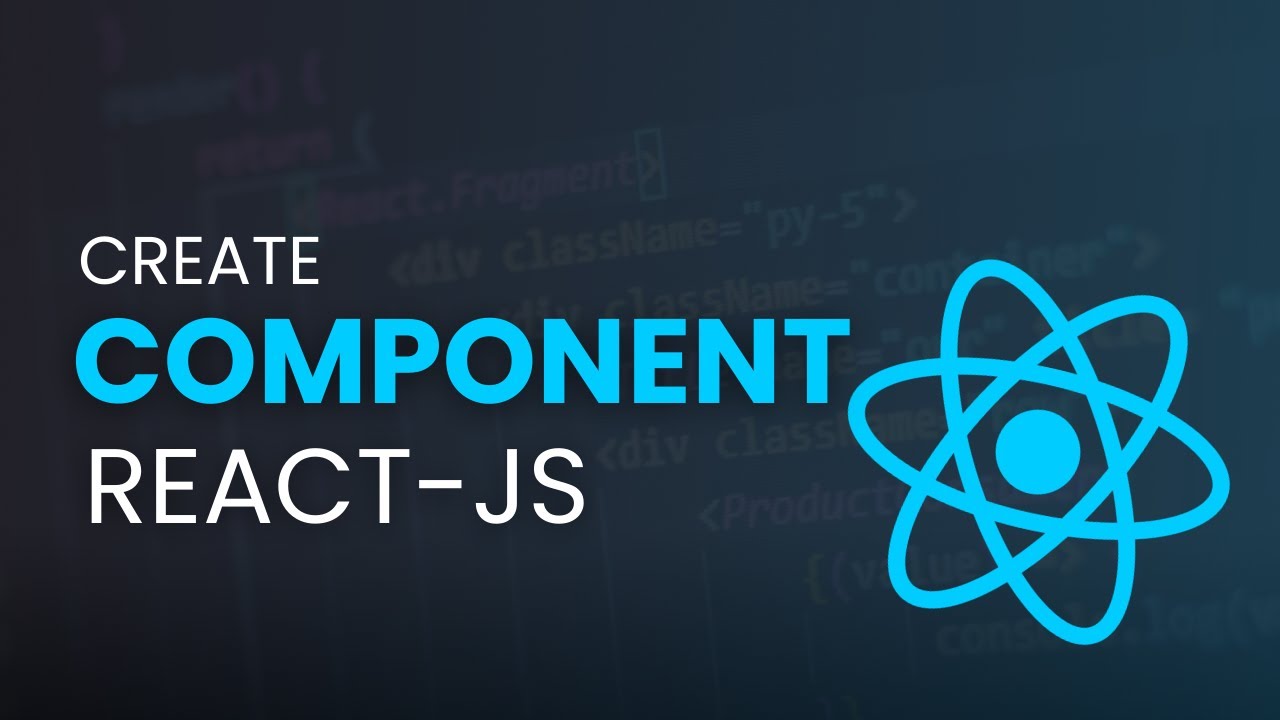 How to Create Components in ReactJS - Complete Explanation - YouTube