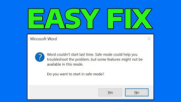 How To Fix Microsoft Word Couldn