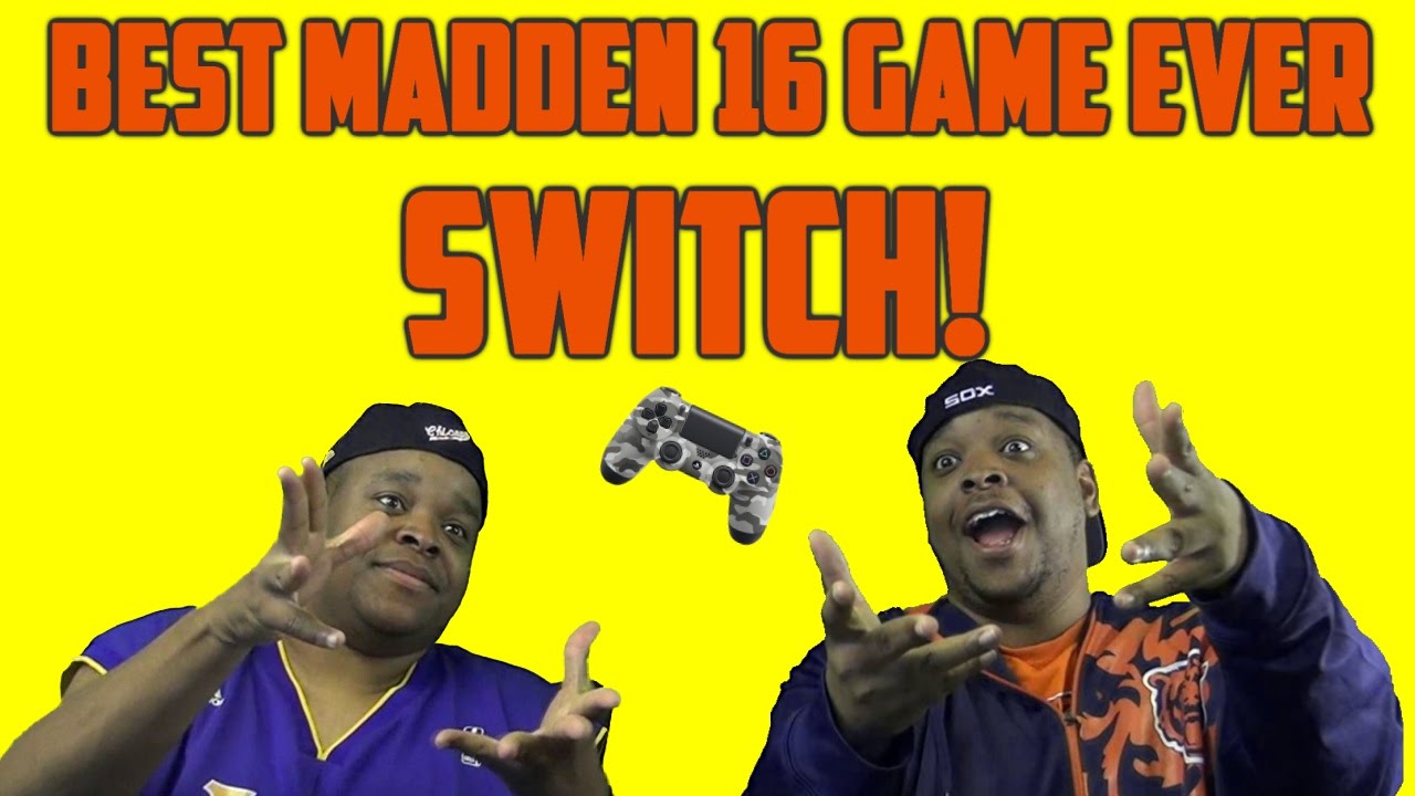 Crazy Madden 16 Gameplay - Game of the Year - Mut 16 Dual Facecam Game Switch!