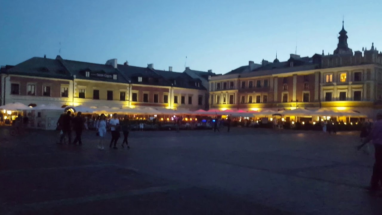 Zamojski rynek letnim lipcowym wieczorem camera iphone 8 plus apk