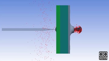 30mm APFSDS-T Projectile VS. Composite Armor - Ballistic Simulation Test - Kinetic Energy Impact